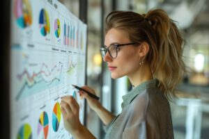 business finance chart document report generative ai