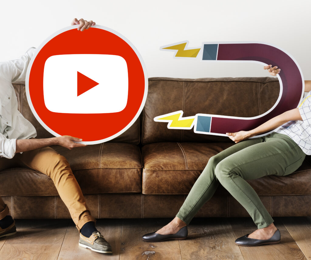 people-holding-youtube-icon people holding youtube icon