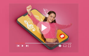 social media concept with smartphone